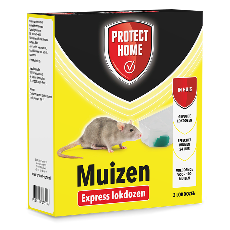 Pro-tect 1066307 - Express-Mäusemittel 2 Stück | 2 Stk
