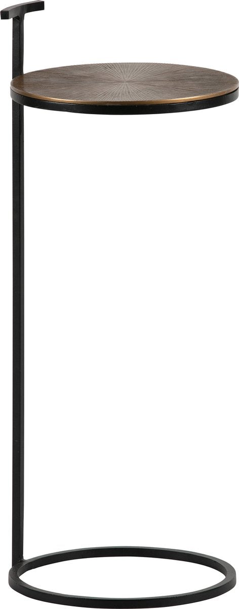 Woood Position Beistelltisch – Metall – antikes Messing – 64 x 26 x 26