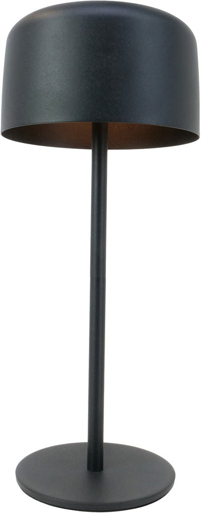 Eglo Roccanova Tischleuchte – wiederaufladbar (bis zu 22 Stunden Licht) – Solar – 30 cm – schwarz – kabellos – dimmbar – drinnen und draußen