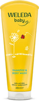 Weleda Baby-Shampoo-Duschcreme – Ringelblume – milde Reinigung verhindert Austrocknung – 100 % natürliche Inhaltsstoffe – 200 ml