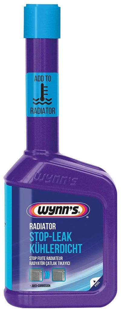 Wynn's Kühler-Stop-Leck – dichtet Lecks in der Zylinderkopfdichtung des Kühlers ab – verhindert Korrosionsrost – sicher für Schläuche und Sensoren – 325 ml