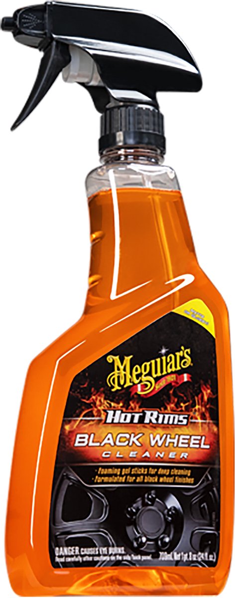 Meguiar's meguiar's hot rims black wheel cleaner 710ml - rim cleaner black rims - for high-gloss matte finish - removes brake dust