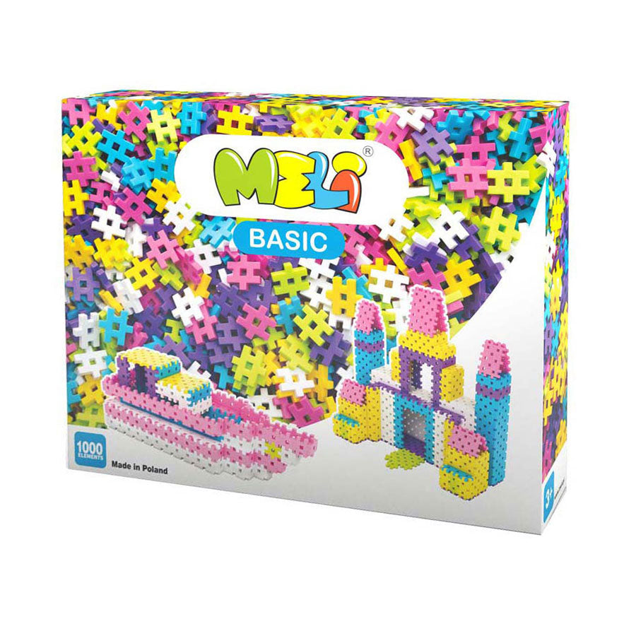 Meli Basic Pink Bausteine, 1000 Stk.