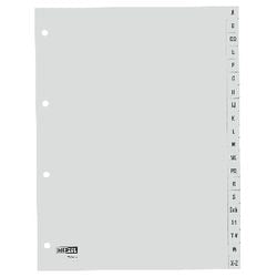Tabs Kangaro PP G420AZ A4 120 Mikron grau 20-teilig A-Z 4-Loch bedruckt