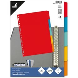 Farbige Tabs Kangaro P405M Karton A4 180g m2 5-teilig 23-Loch recycelt