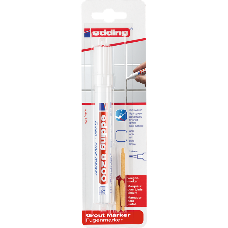 Edding 1006772 - edd. Fugenmarkierung 8200 Clips. | 5 Stück