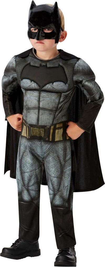 Batman-Kostüm für Kinder, Polyester, grau, Größe M
