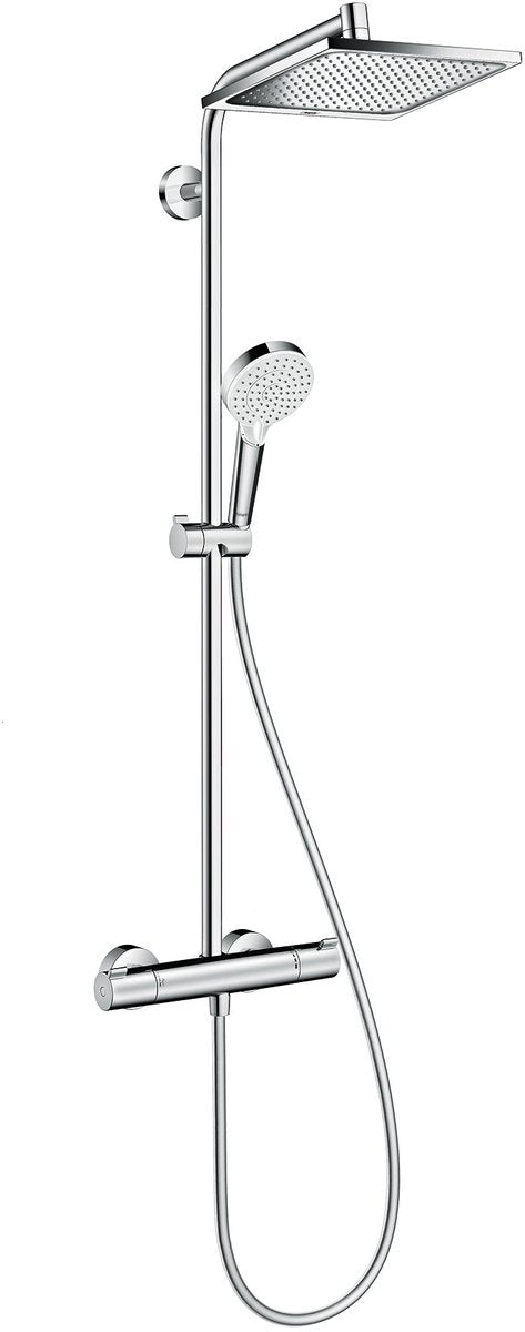 Hansgrohe Crometta E - Showerpipe - 240mm - 1 Strahlfunktion - Chrom - mit Thermostat