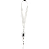 Creativ Firmen-Lanyard, L: 53 cm, B: 2 cm, weiß, 5 Stück 1 Box