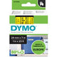 Bänder Dymo D1 53718 Polyester 24mmx7m schwarz auf gelb glänzend