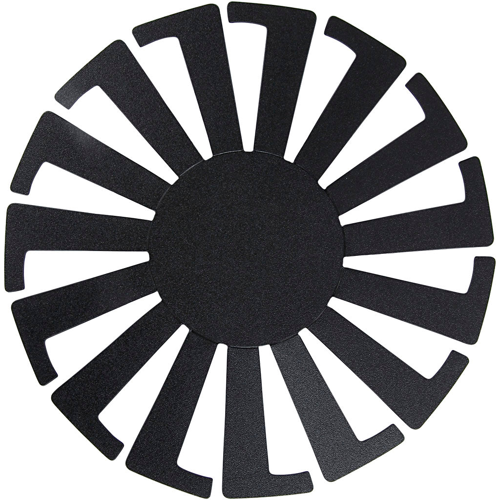 Creativ Company Korbflechtschablone, H: 8 cm, T 14 cm, schwarz, 10 Stück 1 Box