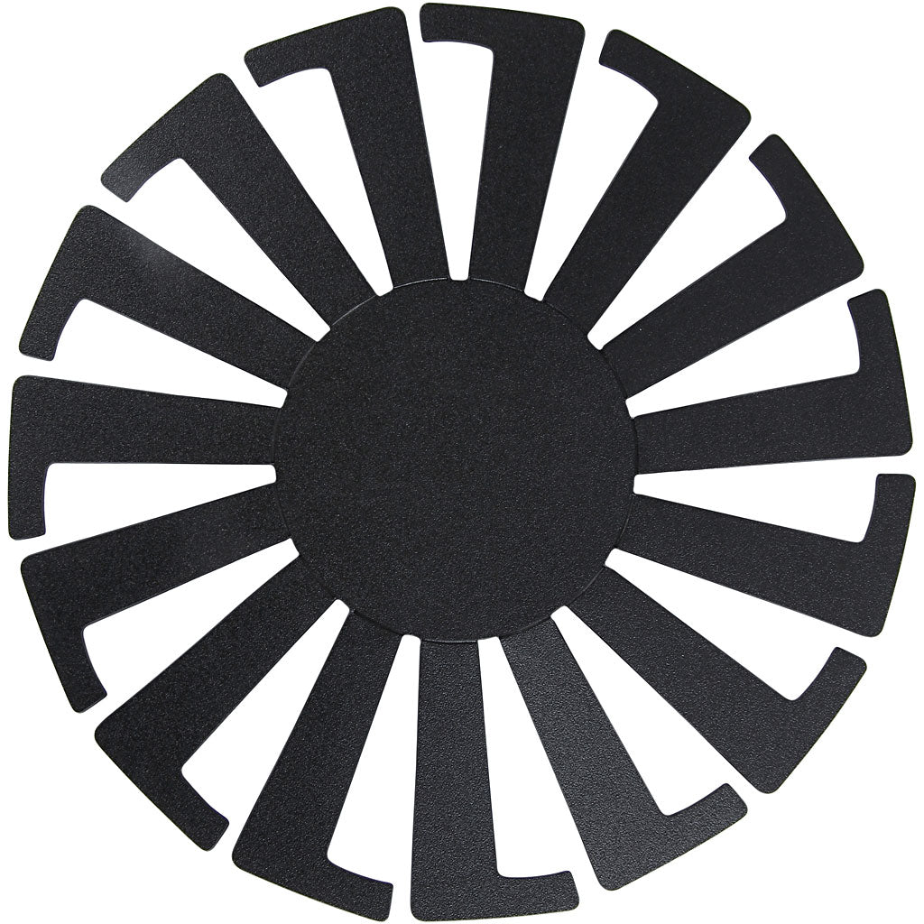 Creativ Company Korbflechtschablone, H: 6 cm, T 8 cm, schwarz, 10 Stück 1 Box
