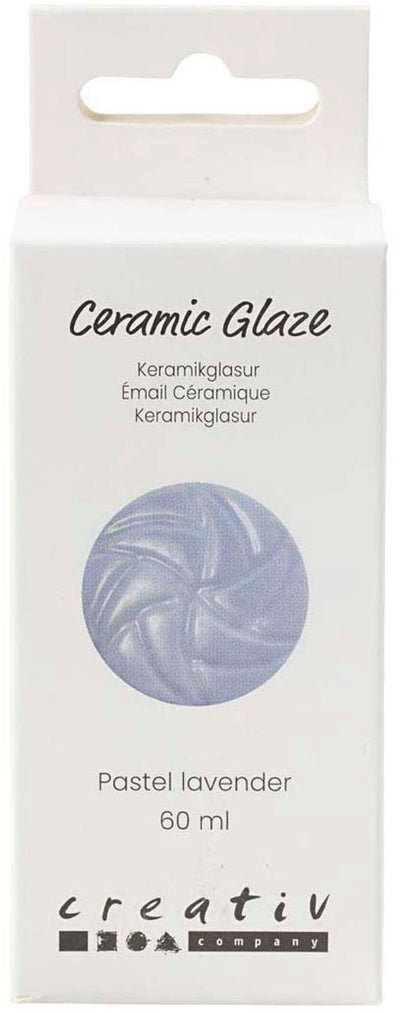 Creativ Company Keramikglasur, 984-1101 °C, deckend, Pastell-Lavendel, 60 ml 1 Flasche