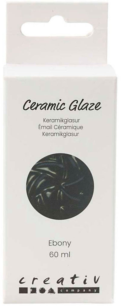 Creativ Company Keramikglasur 984-1101 C undurchsichtiges Ebenholz – 60 ml