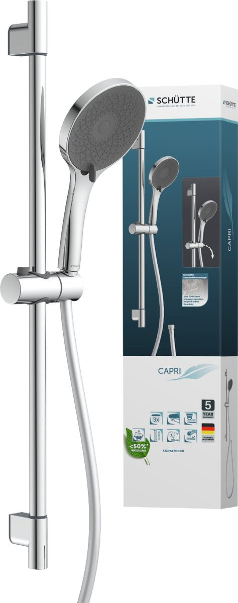 Schütte Capri Duschstangenset - 3 Positionen - Chrom