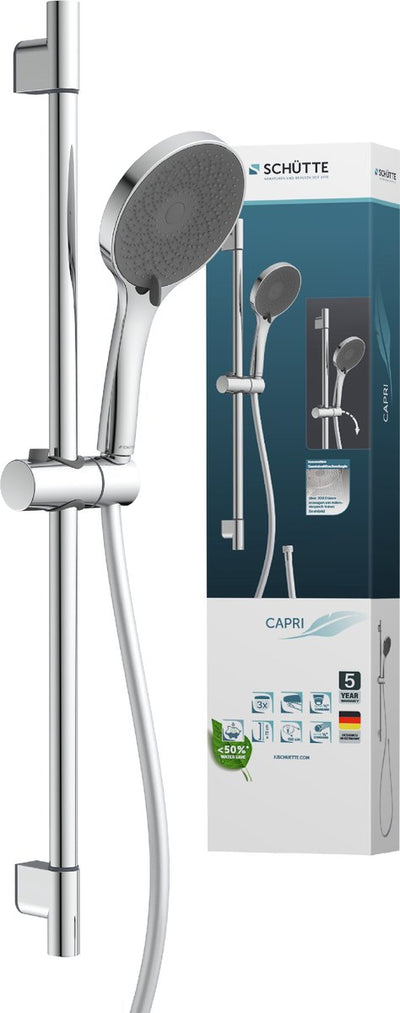 Schütte Capri Duschstangenset - 3 Positionen - Chrom