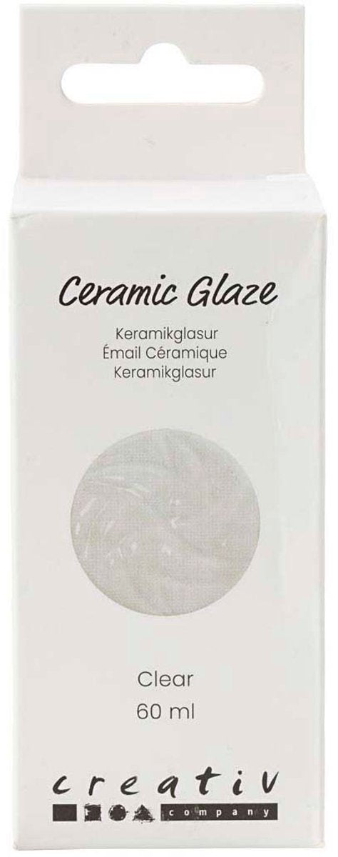 Creativ Company Keramikglasur, 984-1101 °C, transparent, klar, 60 ml 1 Flasche