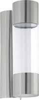 Eglo Robledo - Außenbeleuchtung - IP44 - Wandleuchte - 2 Lichter - Edelstahl - transparent