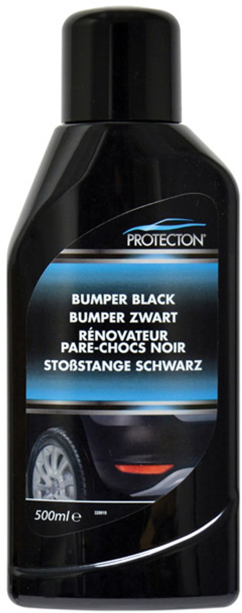Protecton Bumper Black – stellt den ursprünglichen Glanz wieder her – intensiviert die Farbe – für Kunststoffstoßstangen, Spoiler, Außenspiegelgummi – 500 ml