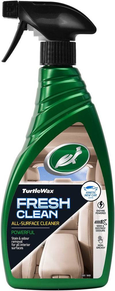 Turtle Wax Power Out Fresh Clean All-Surface-Reiniger – kraftvoller Fleckengeruchsentferner – für alle Oberflächen – mit Odor-X-Technologie – erfrischt bis zu 30 Tage – 500 ml