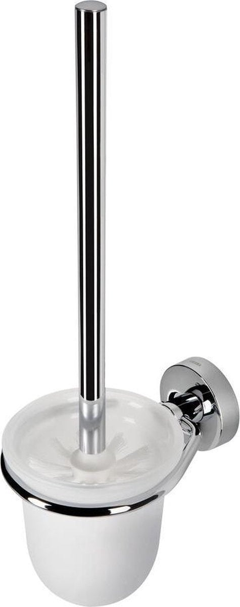 Geesa Luna Toilettenbürste mit Halter – weißer Bürstenkopf – Chrom