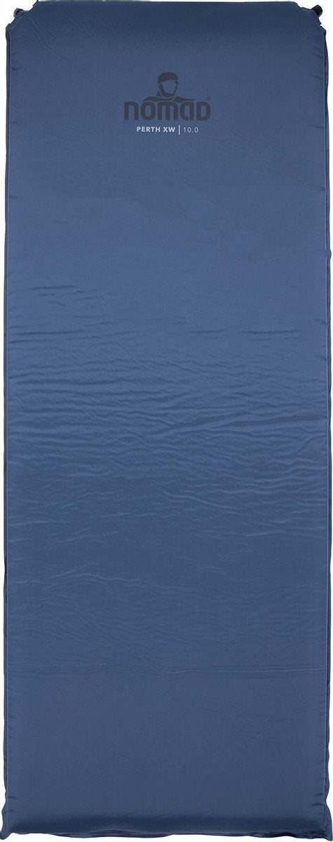 Nomad® perth xw 10.0 | Isomatte selbstaufblasend | 198x76 | 10 cm Dicke | dunkelblau | Komfortball-Camping | extra breit | inkl. Abdeckung