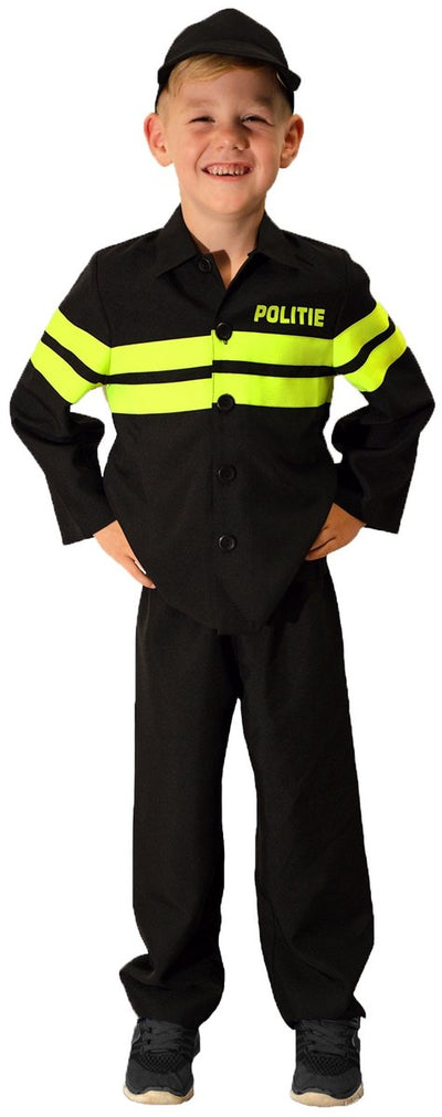 Rubies Rubies Kostüm Polizeijungen schwarz neongrün Größe 116