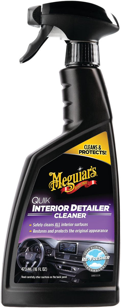 Meguiar's Meguiar's Quik Interior Detailer 473 ml – Innenreiniger Auto – für Leder, Kunststoff-Vinyl – natürliches Finish