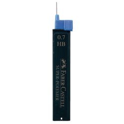 Druckbleistiftmine Faber-Castell Super-Polymer HB 0,7 mm schwarz 12 Stück