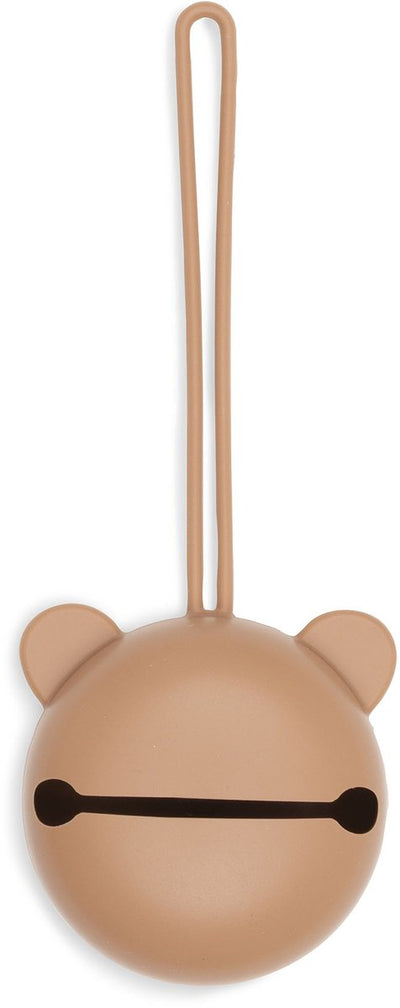 Jollein Schnullerhalter – Silikon-Schnullerbox – 7 cm – helles Terra