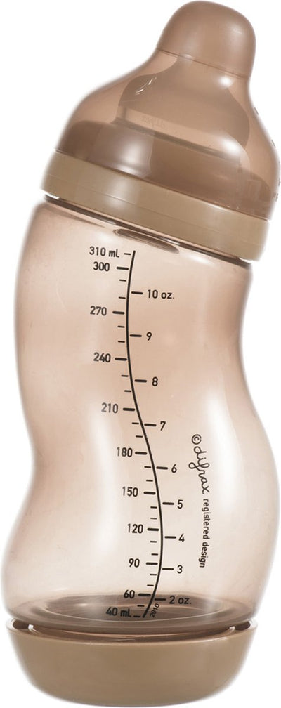Difrax Wide S-Babyflasche – 310 ml – Anti-Kolik – Hellbraun – 1 Stück