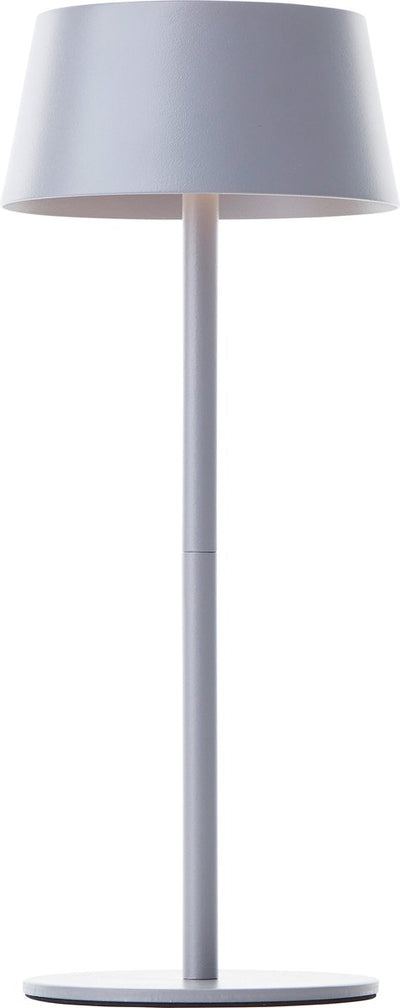 Brilliant Picco – wiederaufladbare Solar-Tischlampe – für den Außenbereich – LED 4 W 3000 K – 3 Stufen dimmbar – IP44 – Grau