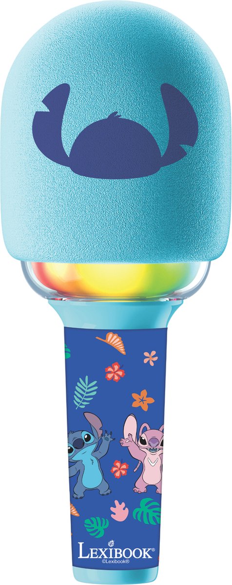 Lexibook Stitch Bluetooth-Karaoke-Mikrofon mit Ton und Licht
