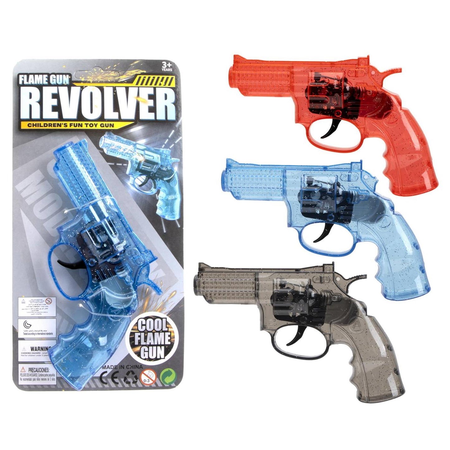 Spielzeugrevolver funkelnd 15cm