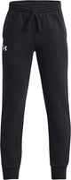 Under Armour ua Rival Fleece Joggers-Blk Jungen-Sporthose – Schwarz – Weiß