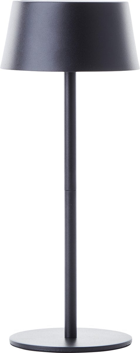 Brilliant Picco – wiederaufladbare Solar-Tischleuchte – für den Außenbereich – LED 4 W 3000 K – 3 Stufen dimmbar – IP44 – Schwarz