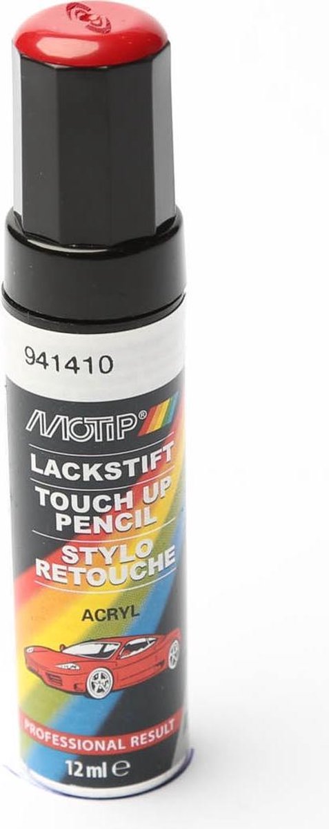 Motip 941410 – Autolackstift – Rot – 12 ml