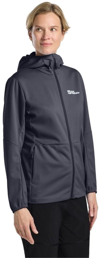 Jack Wolfskin Feldberg Hoody Graphite Softshelljacke Damen