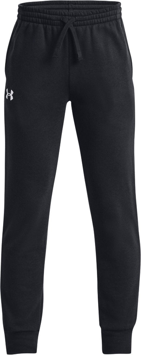 Under Armour ua Rival Fleece Joggers-Blk Jungen-Sporthose – Schwarz – Weiß