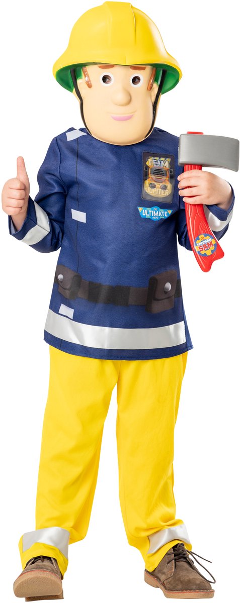 Rubies - Feuerwehrmann-Sam-Kostüm (3-4 Jahre)