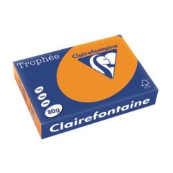 Farbiges Papier Clairfontaine 1761, A4, 80 g, leuchtendes Orange