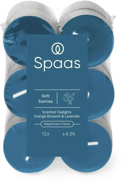 Spaas 1074081 – 12 Duft-Teelichter – sanfter Sonnenaufgang | 10 Stück