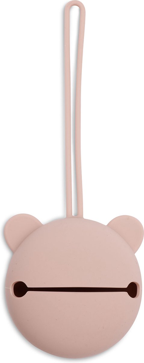 Jollein Baby-Schnullerhalter Silikon – ø7cm – Wildrosa