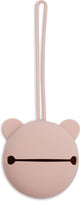 Jollein Baby-Schnullerhalter Silikon – ø7cm – Wildrosa