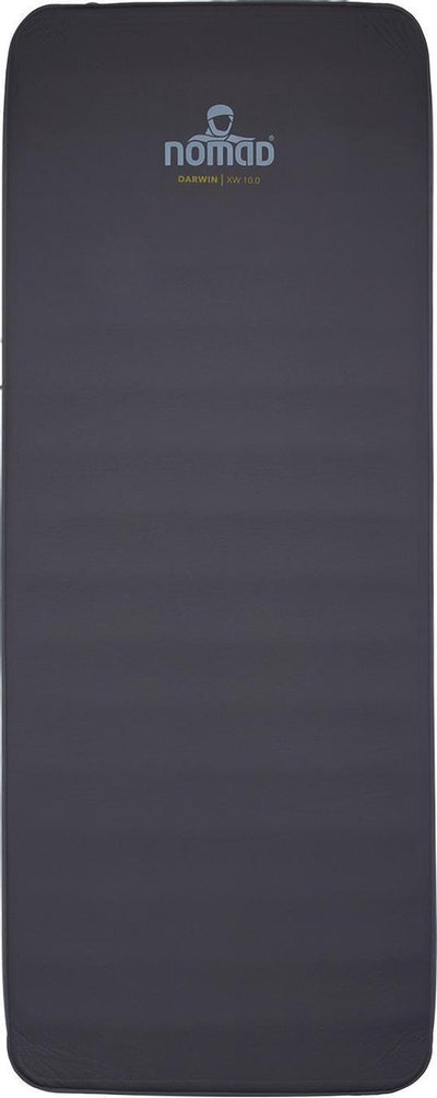 Nomad® Darwin XW 10.0 Isomatte selbstaufblasend | 198cm x 77cm | dunkelgrau | 10 cm Dicke | extra breit | inkl. Abdeckung