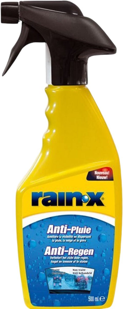 Rain-x Anti-Regen-Spray Glasreiniger 500 ml – Reinigungsschutz in einem – Regen perlt sofort ab – für alle Glasoberflächen