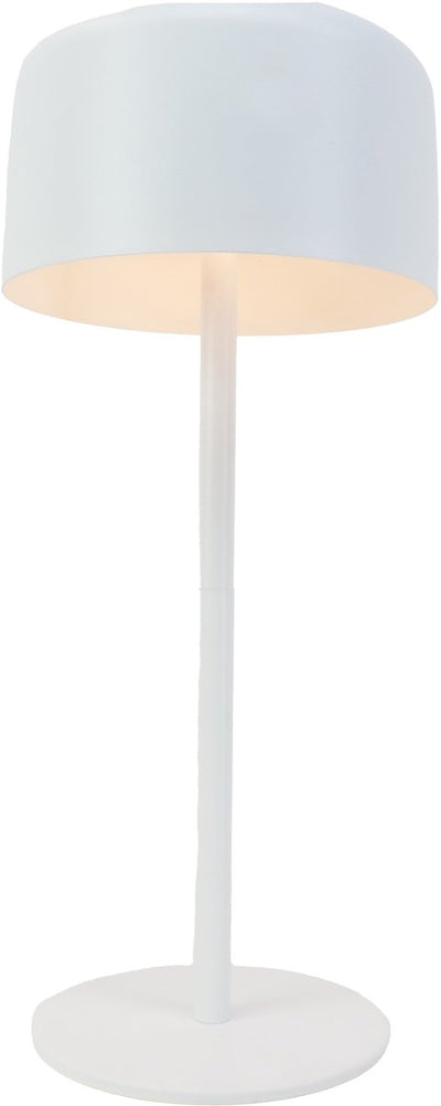 Eglo Roccanova Tischleuchte – wiederaufladbar (bis zu 22 Stunden Licht) – Solar – 30 cm – weiß – kabellos – dimmbar – drinnen und draußen