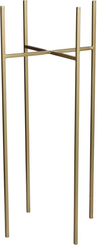 Glimmerdekorationen – Blumentopf-Pflanztopf-Standarderhöhung – Gold – B18,5 x H55 cm – Metall