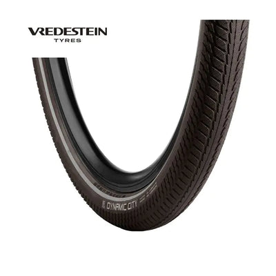 Vredestein Reifen Dynamische Stadt 28 x 1,75 Brown Refluen
