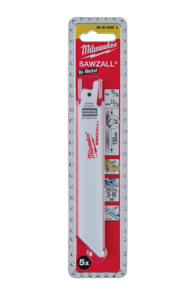 Milwaukee Zubehör Säbelsägeblatt Sägeblatt 150 2,5 mm (50 Stück) – 48016292